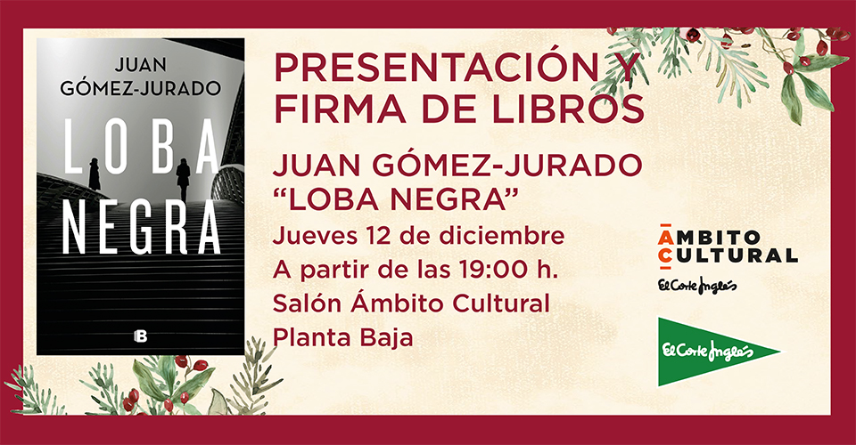 Presentación libro 'Loba Negra', de Juan Gómez Jurado